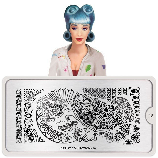 Plaque de Stamping Artist 18 - NailArtBoutique