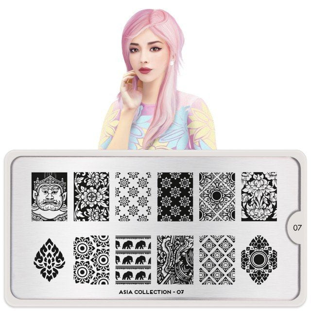 Plaque de Stamping Asia 7 - NailArtBoutique