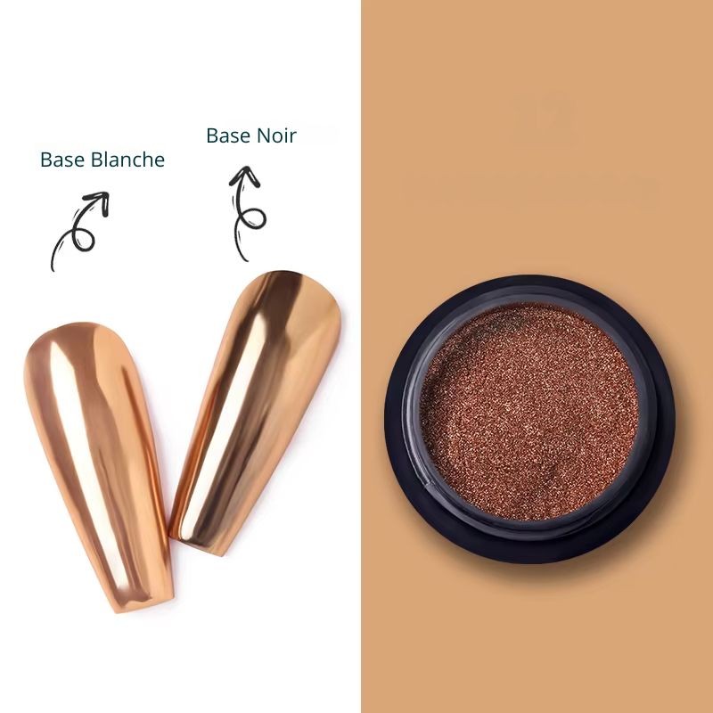 Poudre Chrome Cuivre – Effet Miroir Métallique - Born Pretty - NailArtBoutique