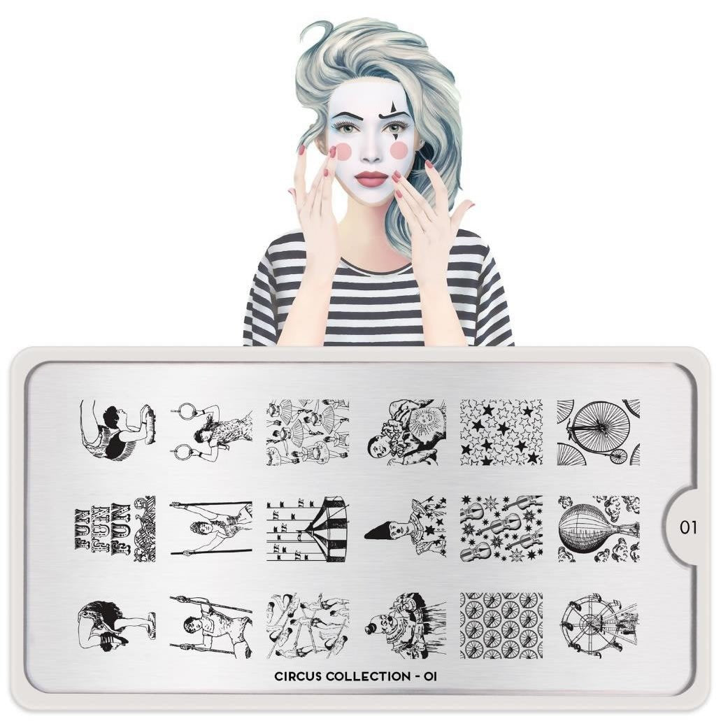Plaque de Stamping Circus 1 - NailArtBoutique
