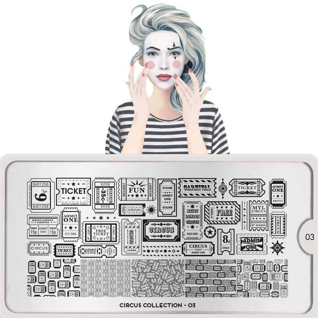 Plaque de Stamping Circus 3 - NailArtBoutique