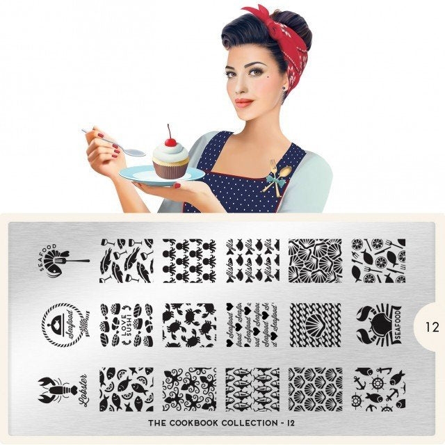 Plaque de Stamping Cook Book 12 - NailArtBoutique