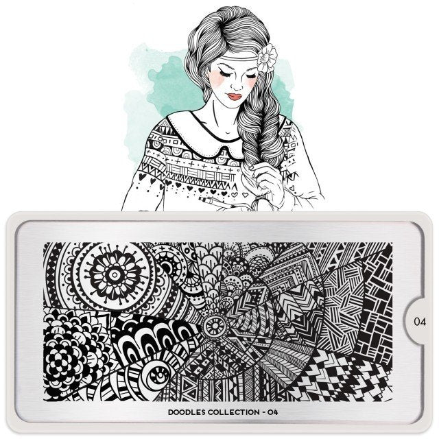 Plaque de Stamping Doodles 4 - NailArtBoutique