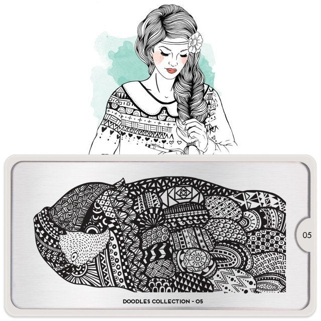 Plaque de Stamping Doodles 5 - NailArtBoutique