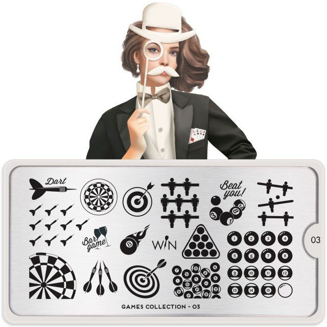 Plaque de Stamping Games 3 - NailArtBoutique