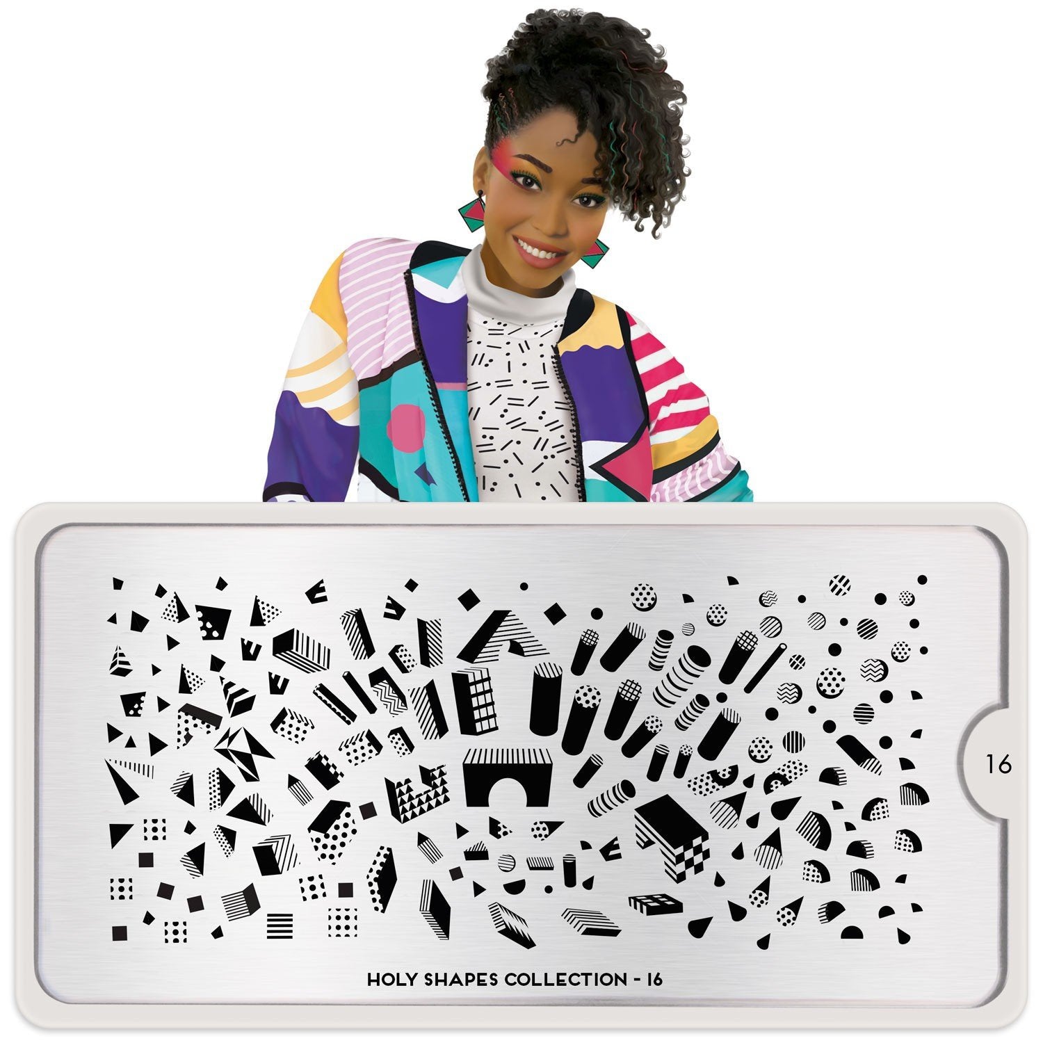 Plaque de Stamping Holy Shapes 16 - NailArtBoutique