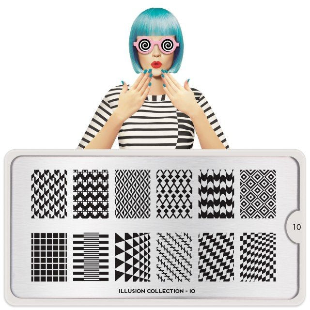 Plaque de Stamping Illusion 10 - NailArtBoutique