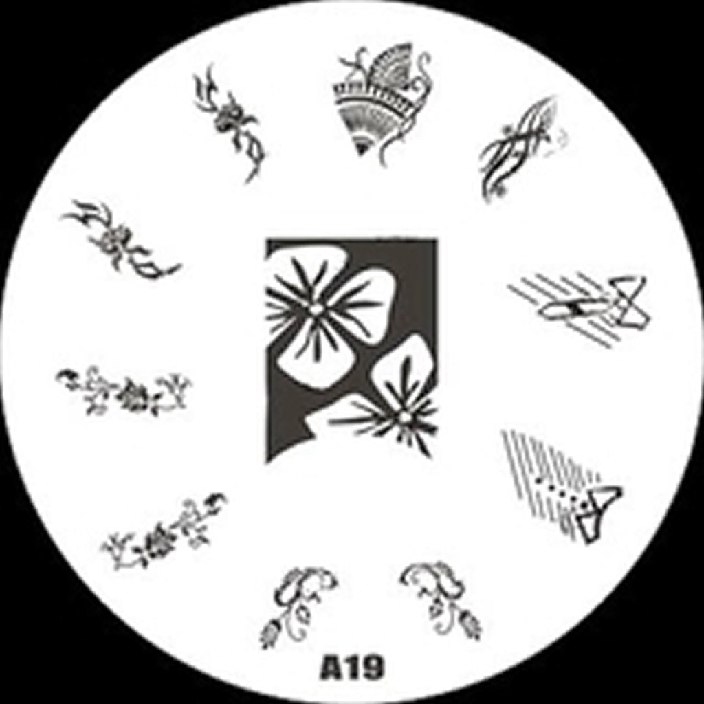 Plaque de Stamping A19 - NailArtBoutique