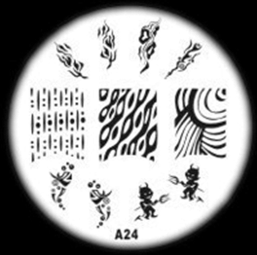 Plaque de Stamping A24 - NailArtBoutique