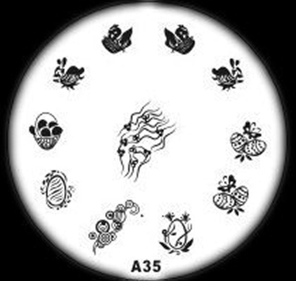 Plaque de Stamping A35 - NailArtBoutique