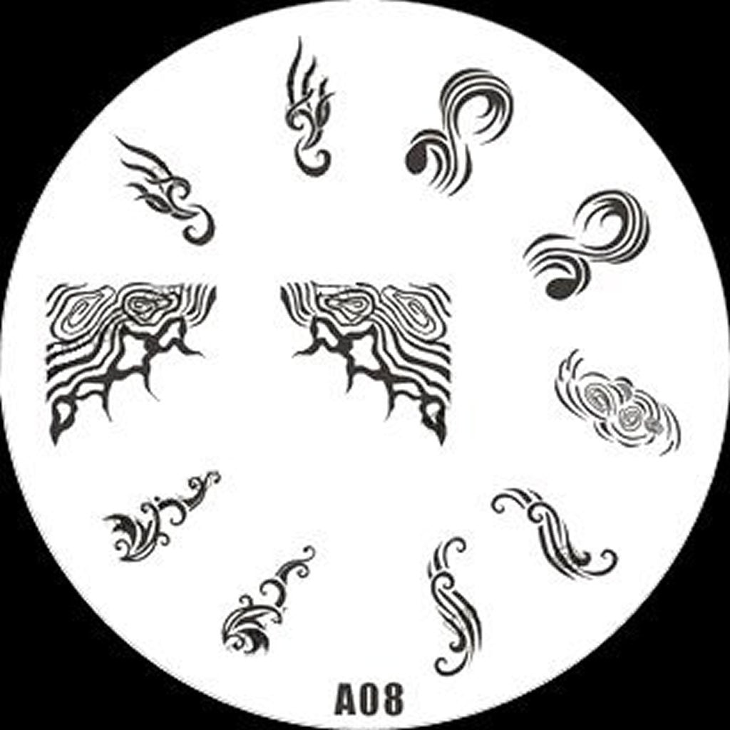 Plaque de Stamping A8 - NailArtBoutique
