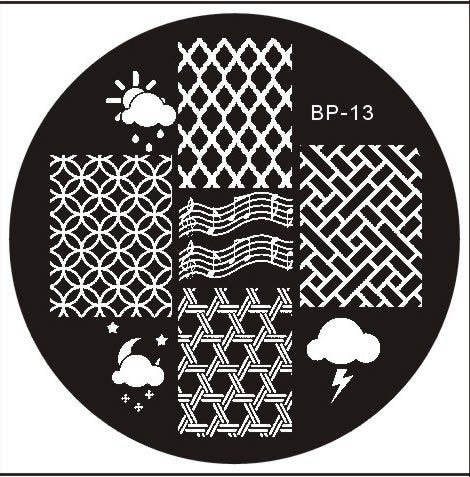 Plaque de Stamping BP 13 - NailArtBoutique