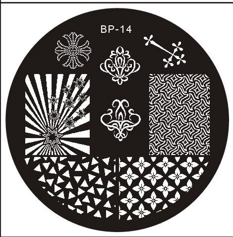 Plaque de Stamping BP 14 - NailArtBoutique