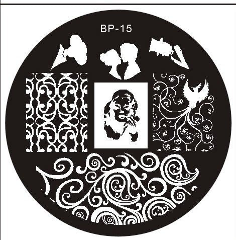 Plaque de Stamping BP 15 - NailArtBoutique