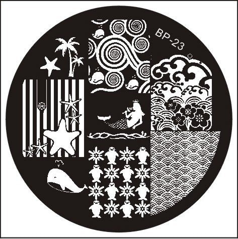 Plaque de Stamping BP 23 - NailArtBoutique