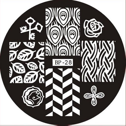 Plaque de Stamping BP 28 - NailArtBoutique