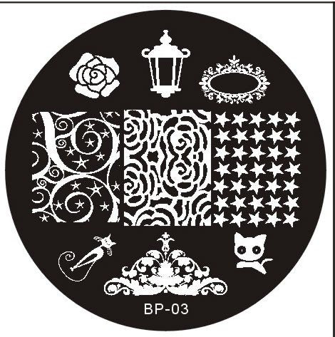 Plaque de Stamping BP 3 - NailArtBoutique