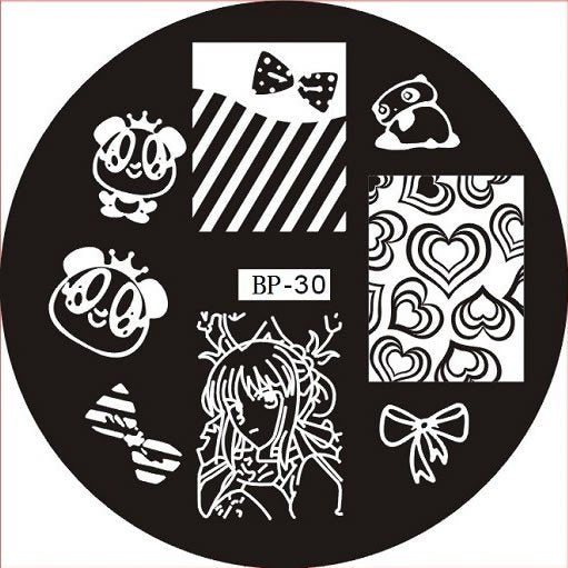 Plaque de Stamping BP 30 - NailArtBoutique