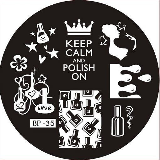 Plaque de Stamping BP 35 - NailArtBoutique