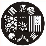 Plaque de Stamping BP38 - NailArtBoutique