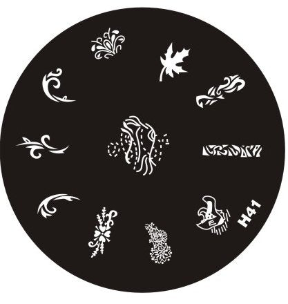 Plaque de Stamping H 41 - NailArtBoutique