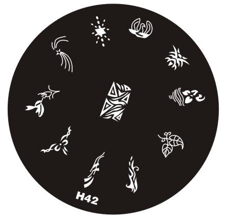 Plaque de Stamping H 42 - NailArtBoutique