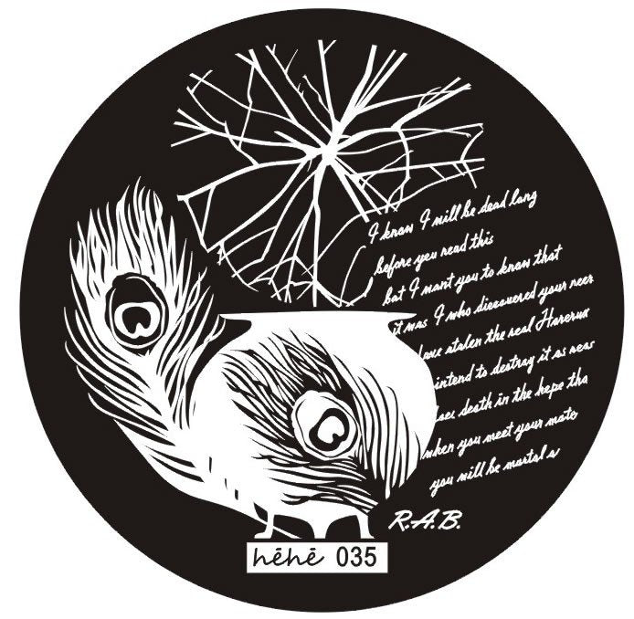 Plaque de Stamping Héhé 35 - NailArtBoutique