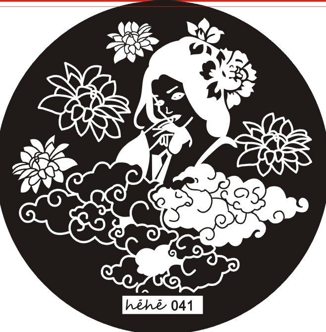 Plaque de Stamping Héhé 41 - NailArtBoutique