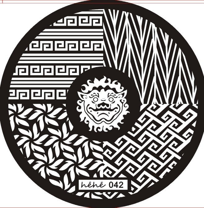 Plaque de Stamping Héhé 42 - NailArtBoutique