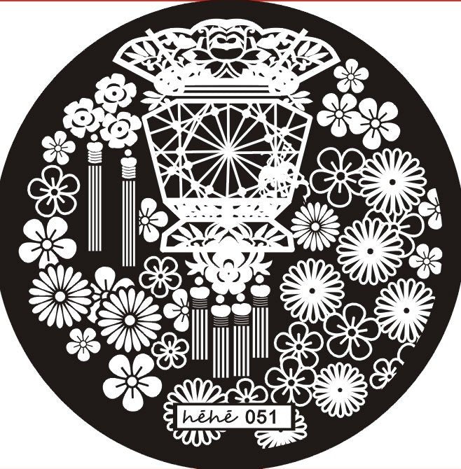 Plaque de Stamping Héhé 51 - NailArtBoutique