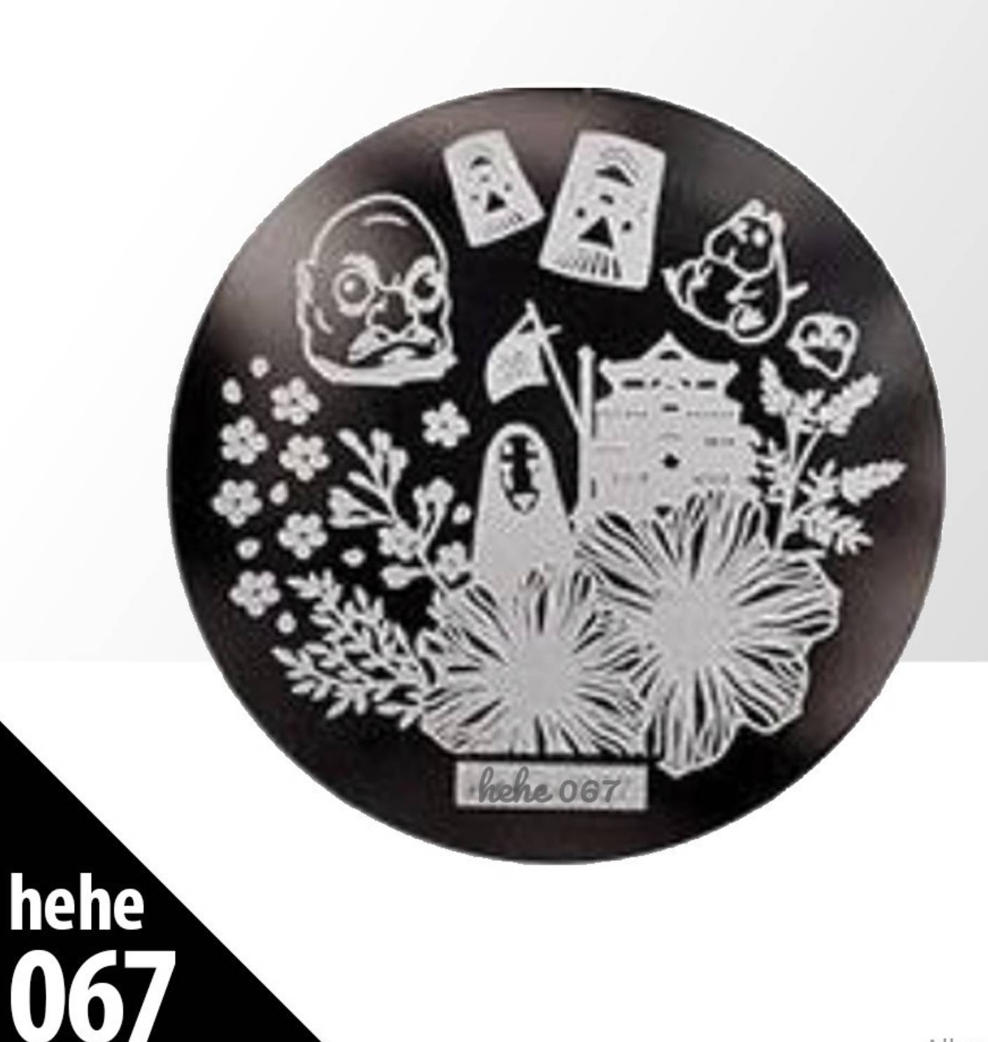 Plaque de Stamping Héhé 67 - NailArtBoutique