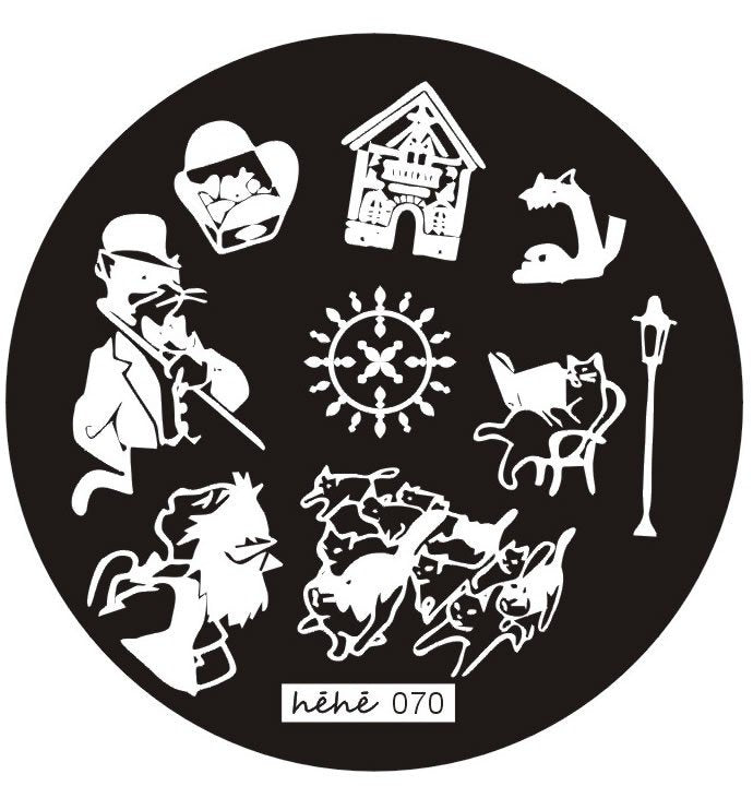 Plaque de Stamping Héhé 70 - NailArtBoutique