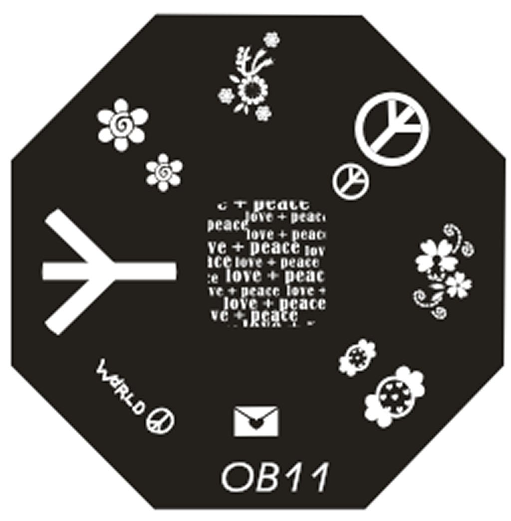Plaque de Stamping OB 11 - NailArtBoutique