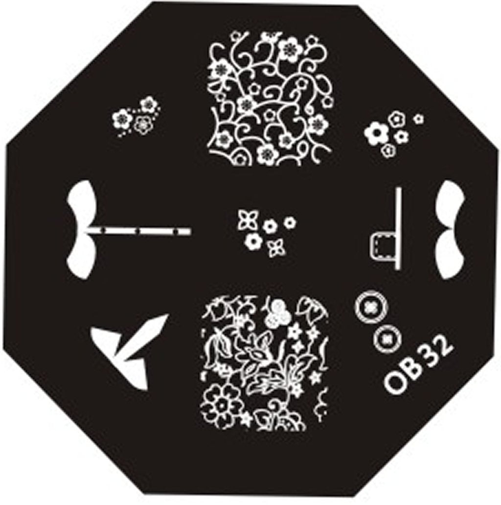 Plaque de Stamping OB 32 - NailArtBoutique