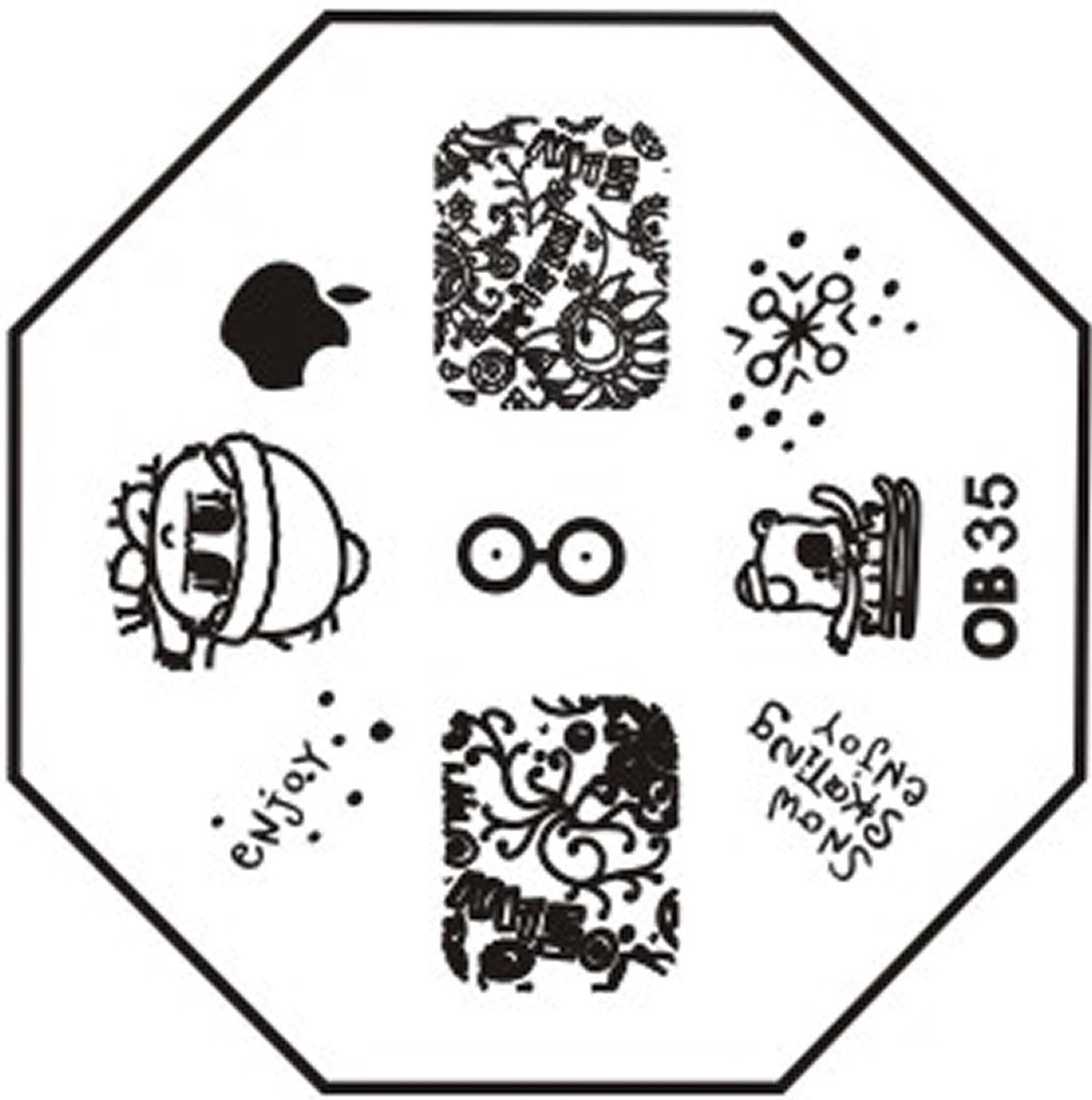Plaque de Stamping OB 35 - NailArtBoutique