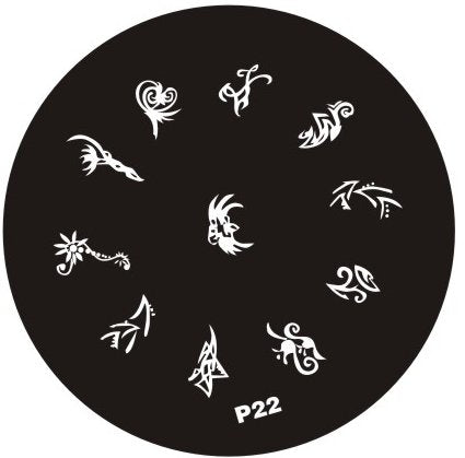 Plaque de Stamping P22 - NailArtBoutique