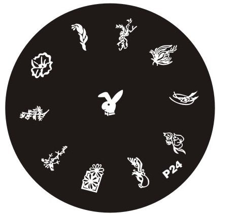 Plaque de Stamping P24 - NailArtBoutique