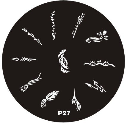 Plaque de Stamping P27 - NailArtBoutique