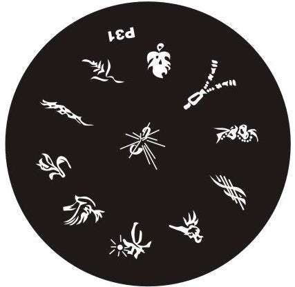 Plaque de Stamping P31 - NailArtBoutique