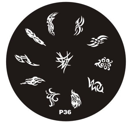 Plaque de Stamping P36 - NailArtBoutique