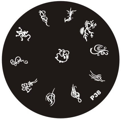 Plaque de Stamping P38 - NailArtBoutique