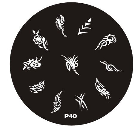 Plaque de Stamping P40 - NailArtBoutique
