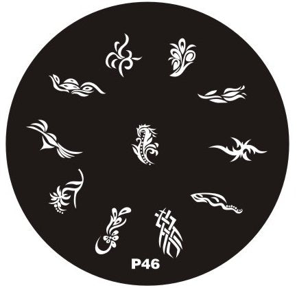 Plaque de Stamping P46 - NailArtBoutique