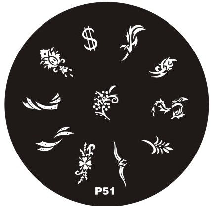 Plaque de Stamping P51 - NailArtBoutique