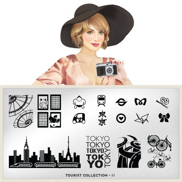 Plaque de Stamping Tourist 11 - NailArtBoutique