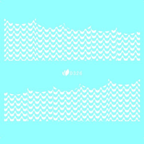Water Decal blanc 326 - NailArtBoutique