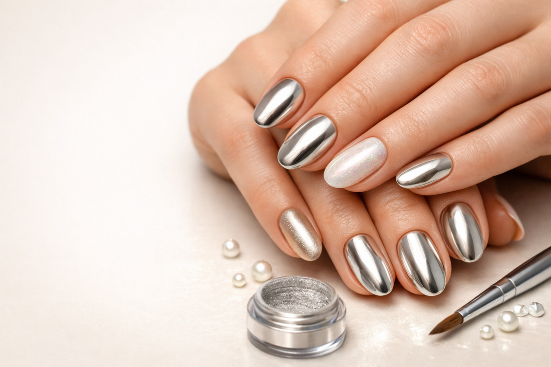 Comment réussir un effet chrome et nacré chic