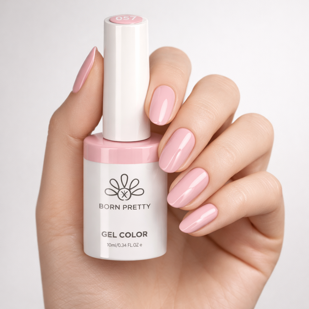 Vernis Semi-Permanent Rose Poudré 057 – Couleur Naturelle 10ml