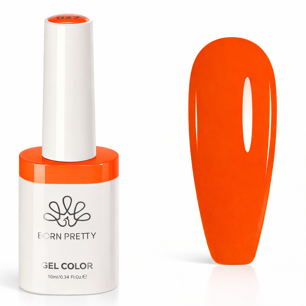 Vernis Semi-Permanent Orange Corail 027 – Couleur Intense 10ml