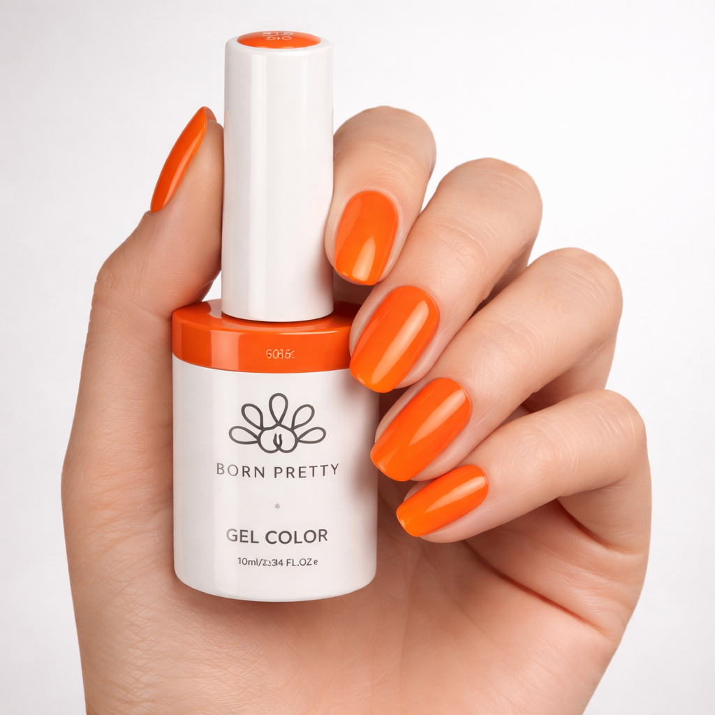 Vernis Semi-Permanent Orange Corail 027 – Couleur Intense 10ml